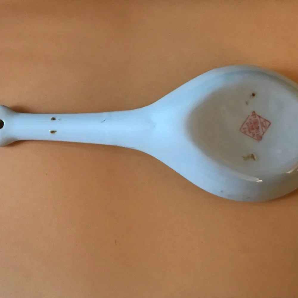 Porcelain Chinese Soup Spoon